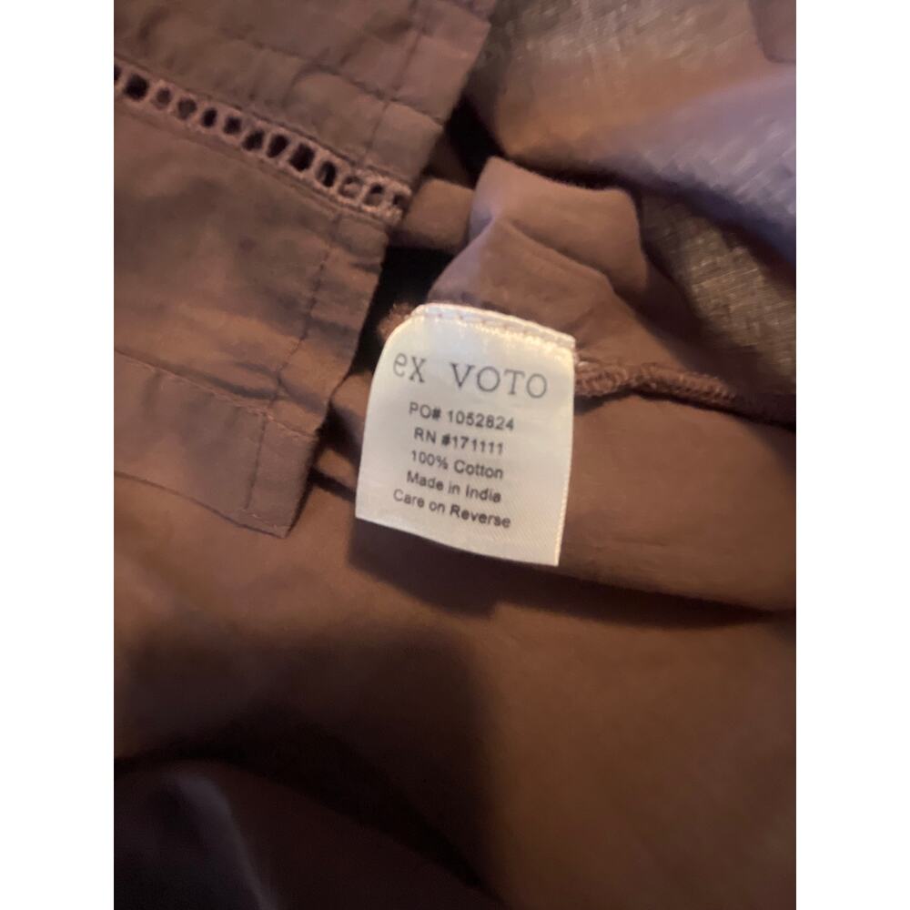 NWT: Ex Voto Olivia Long Sleeve Glous in Plum Size M - Picture 9 of 9